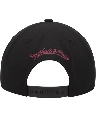 Mitchell & Ness Men's  Black Anaheim Ducks Core Team Script 2.0 Snapback Hat In Black