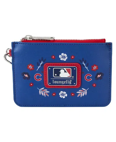 Shop Loungefly Women's  Chicago Cubs Floral Wrist Clutch In Multi