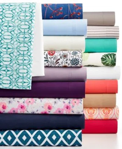 Shop Sanders Closeout Printed Microfiber Sheet Sets Created For Macys In Chevron