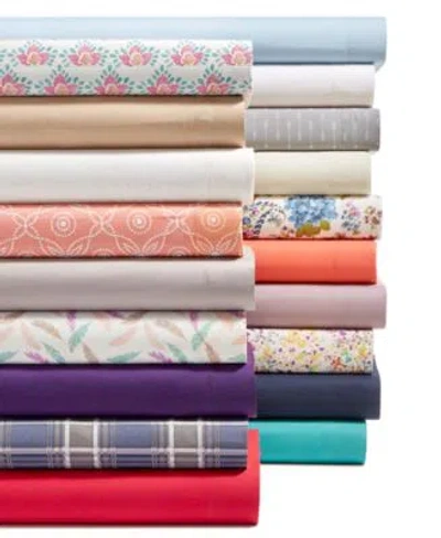 Shop Sanders Closeout Printed Microfiber Sheet Sets Created For Macys In Chevron