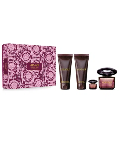 Shop Versace 4-pc. Crystal Noir Eau De Parfum Gift Set In No Color