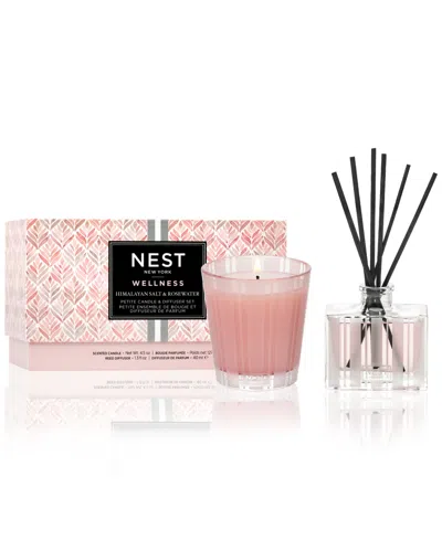 Nest New York 2-pc. Himalayan Salt & Rosewater Petite Candle & Diffuser Set In No Color