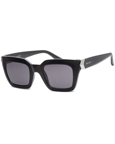 Shop Jimmy Choo Women's Maikas 50mm Sunglasses In Black