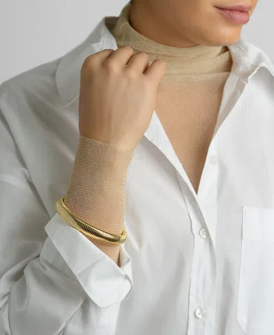 Adornia 14k Plated Stackable Bracelet In Gold