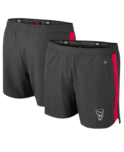 Shop Colosseum Men's  Charcoal Nc State Wolfpack Langmore Shorts