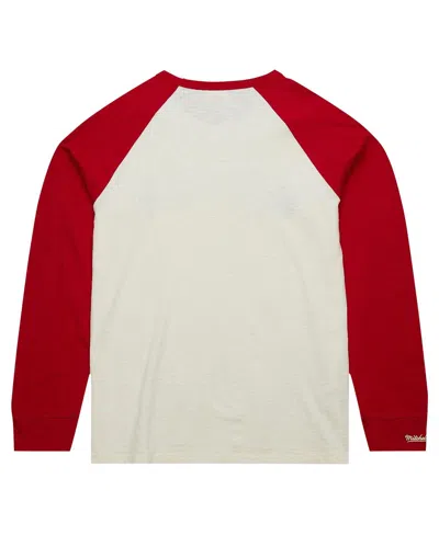 Shop Mitchell & Ness Men's  Cream Detroit Red Wings Legendary Slub Vintage-like Raglan Long Sleeve T-shirt