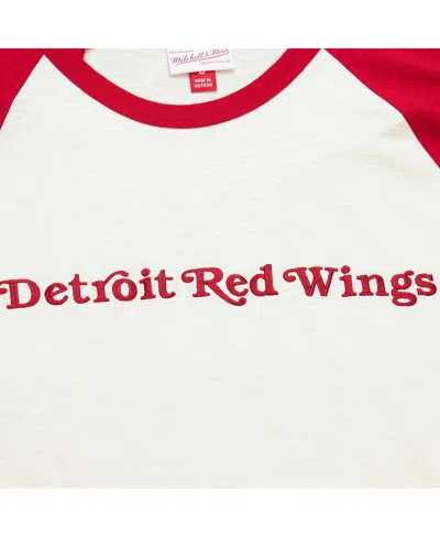 Shop Mitchell & Ness Men's  Cream Detroit Red Wings Legendary Slub Vintage-like Raglan Long Sleeve T-shirt