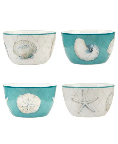 Certified International Ocean View Set Of 4 Ice Cream Bowls In Miscellaneous