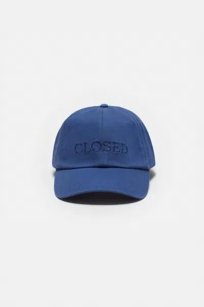 Shop Closed Men's Logo Cap In Smokey Blue