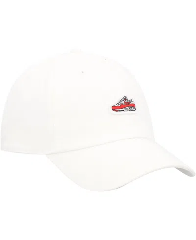 Shop Nike Men's And Women's  White Air Max 1 Club Adjustable Hat