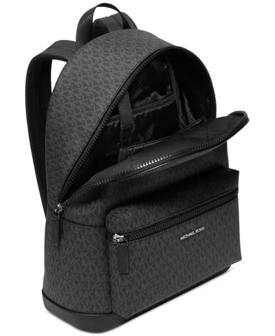 Shop Michael Kors Men's Explorer Logo Backpack In Black