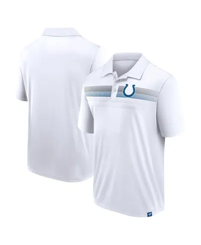 Shop Fanatics Men's  White Indianapolis Colts Victory For Us Interlock Polo Shirt
