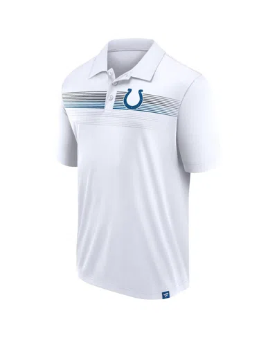 Shop Fanatics Men's  White Indianapolis Colts Victory For Us Interlock Polo Shirt