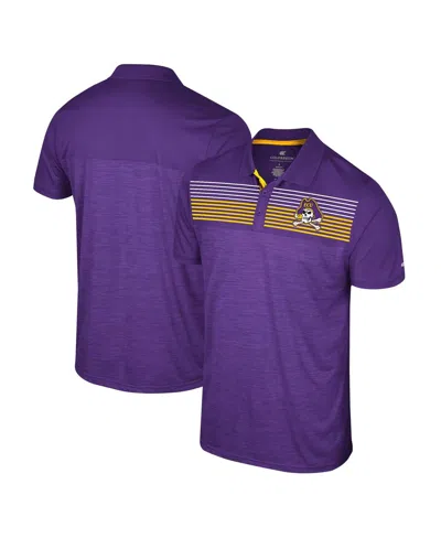 Shop Colosseum Men's  Purple Ecu Pirates Langmore Polo Shirt