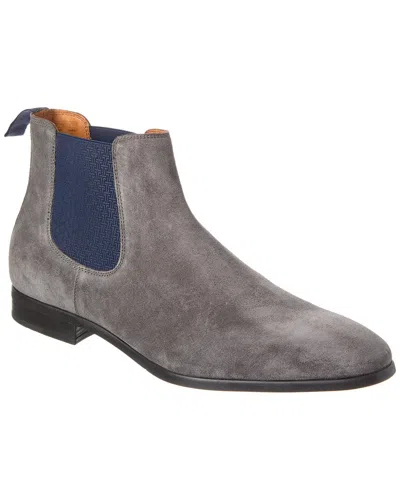 Shop Ted Baker Roplet Elasticated Suede Chelsea Boot In Grey