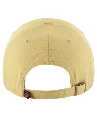 Shop 47 Brand Men's ' Gold Distressed Florida State Seminoles Vintage-like Clean Up Adjustable Hat