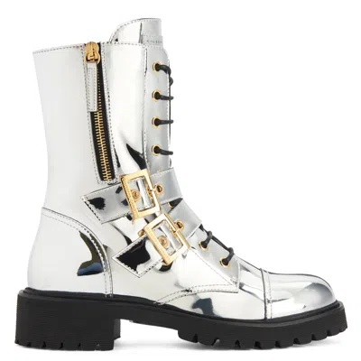 Shop Giuseppe Zanotti Tifa In Silver