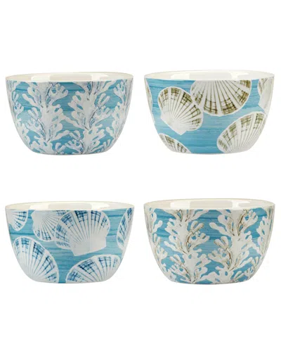 Shop Certified International Beyond The Shore Set Of 4 Ice Cream Bowls In Miscellaneous