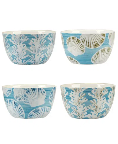 Certified International Beyond The Shore Set Of 4 Ice Cream Bowls In Miscellaneous