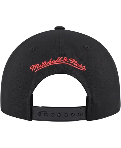 Mitchell & Ness Men's  Black Vancouver Canucks Core Team Script 2.0 Snapback Hat In Black