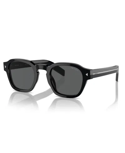 Prada Round Sunglasses, Pr A16s In Black