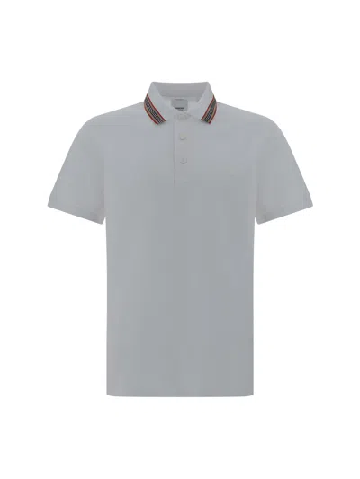 Shop Burberry Pierson Polo Shirt In White