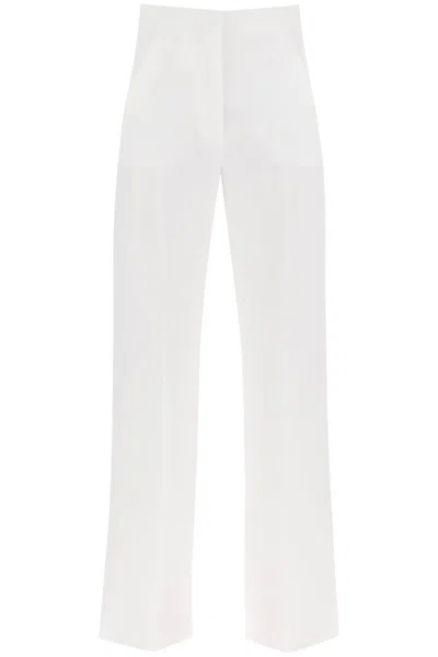 Shop Max Mara 'hangar' Wide Leg Linen Pants In White