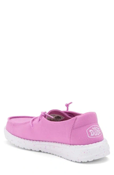 Shop Hey Dude Kids' Wendy Slip-on Shoe In Violet