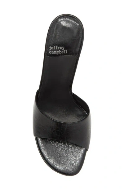 Jeffrey Campbell Agent Slide Sandal In Black