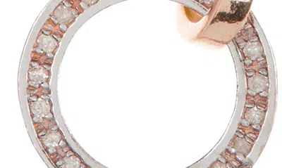 Meshmerise Diamond Pavé Circle Link Necklace In Rose