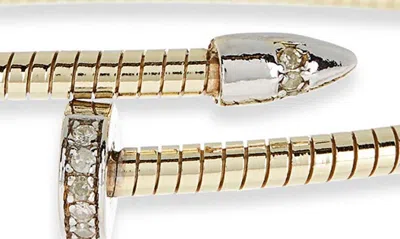 Meshmerise Diamond Bangle Bracelet In Yellow