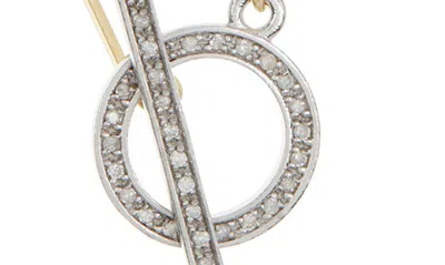 Meshmerise Diamond Pavé Toggle Chain Necklace In Yellow