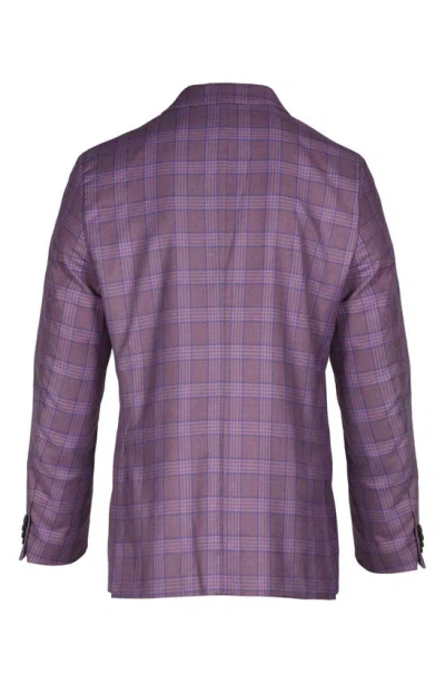 Shop Savile Row Co Plaid Slim Fit Sport Coat In Rose