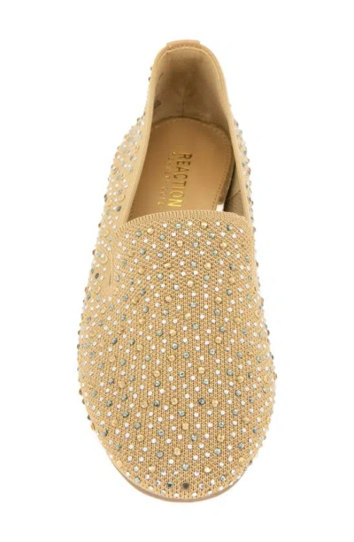Reaction Kenneth Cole Unity Crystal Knit Loafer In Biscuit Knit
