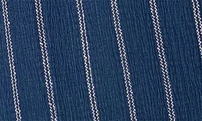 Shop Ruby & Wren Stripe Pull-on Shorts In Patriot Blue/ White