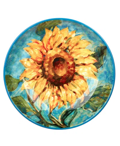 Shop Certified International Golden Sunflowers Serving Bowl In Miscellaneous