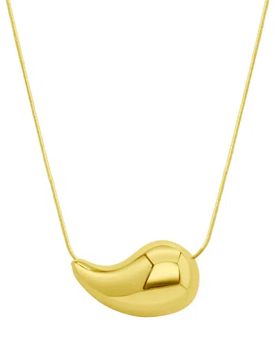 Shop Adornia Tarnish Resistant 14k Gold-plated Teardrop Sculptural Necklace
