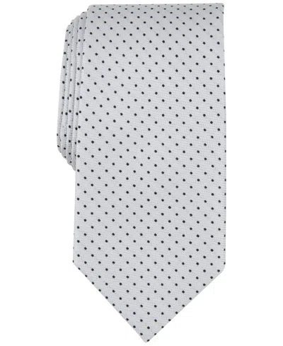 Shop Michael Kors Men's Wallow Dot Tie In Grey