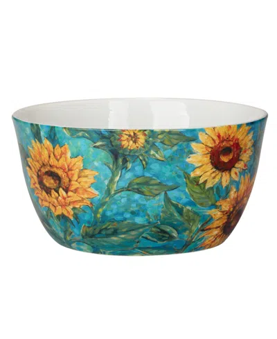 Certified International Golden Sunflowers Deep Bowl In Miscellaneous