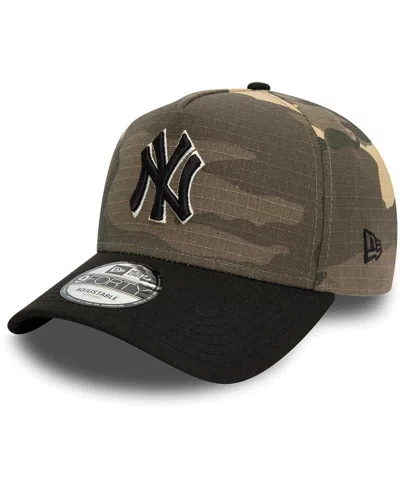 Shop New Era Men's  New York Yankees Camo Crown A-frame 9forty Adjustable Hat
