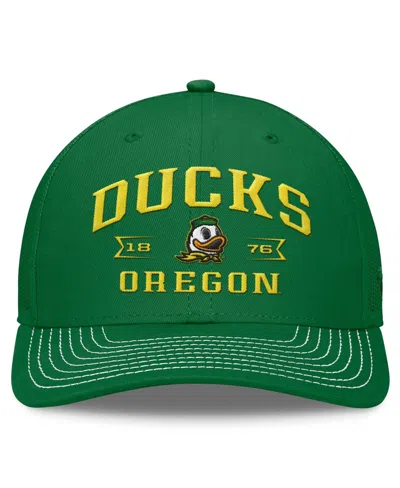 Shop Top Of The World Men's  Green Oregon Ducks Carson Trucker Adjustable Hat