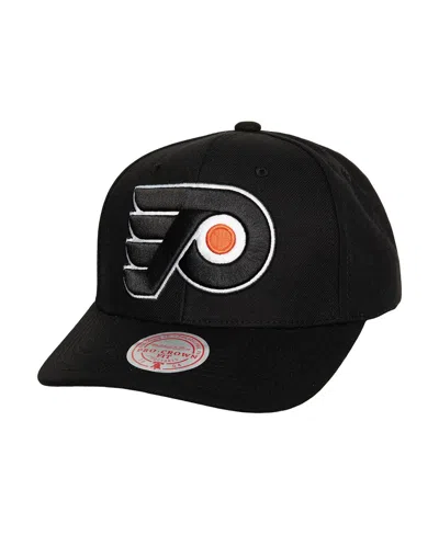 Mitchell & Ness Men's  Black Philadelphia Flyers Team Ground Pro Adjustable Hat In Black