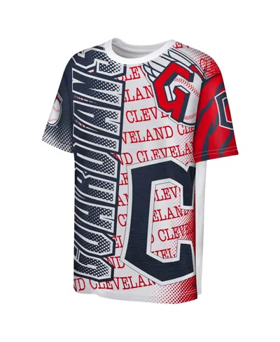 Shop Fanatics Big Boys  White Cleveland Guardians Impact Hit Bold T-shirt