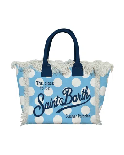 Shop Mc2 Saint Barth Shoulder Bag In Sky Blue