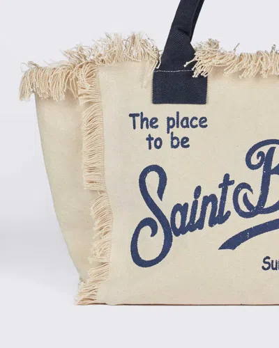 Shop Mc2 Saint Barth Shoulder Bag In Ecru