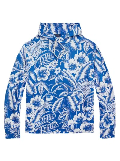 Shop Polo Ralph Lauren Men's Floral Cotton Hoodie In Monotone Tropical