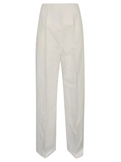 Shop Sportmax Trousers White