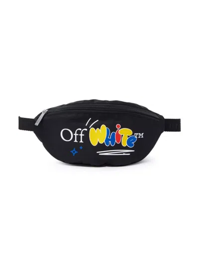 Shop Off-white Kid's Funny Logo Fannypack In Black Multi