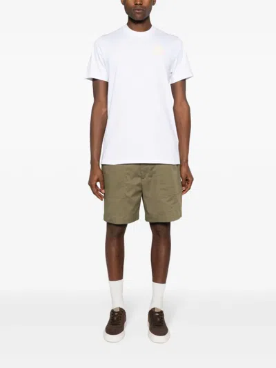 Moncler T-shirt Con Logo In White
