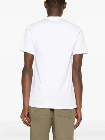 Moncler T-shirt Con Logo In White